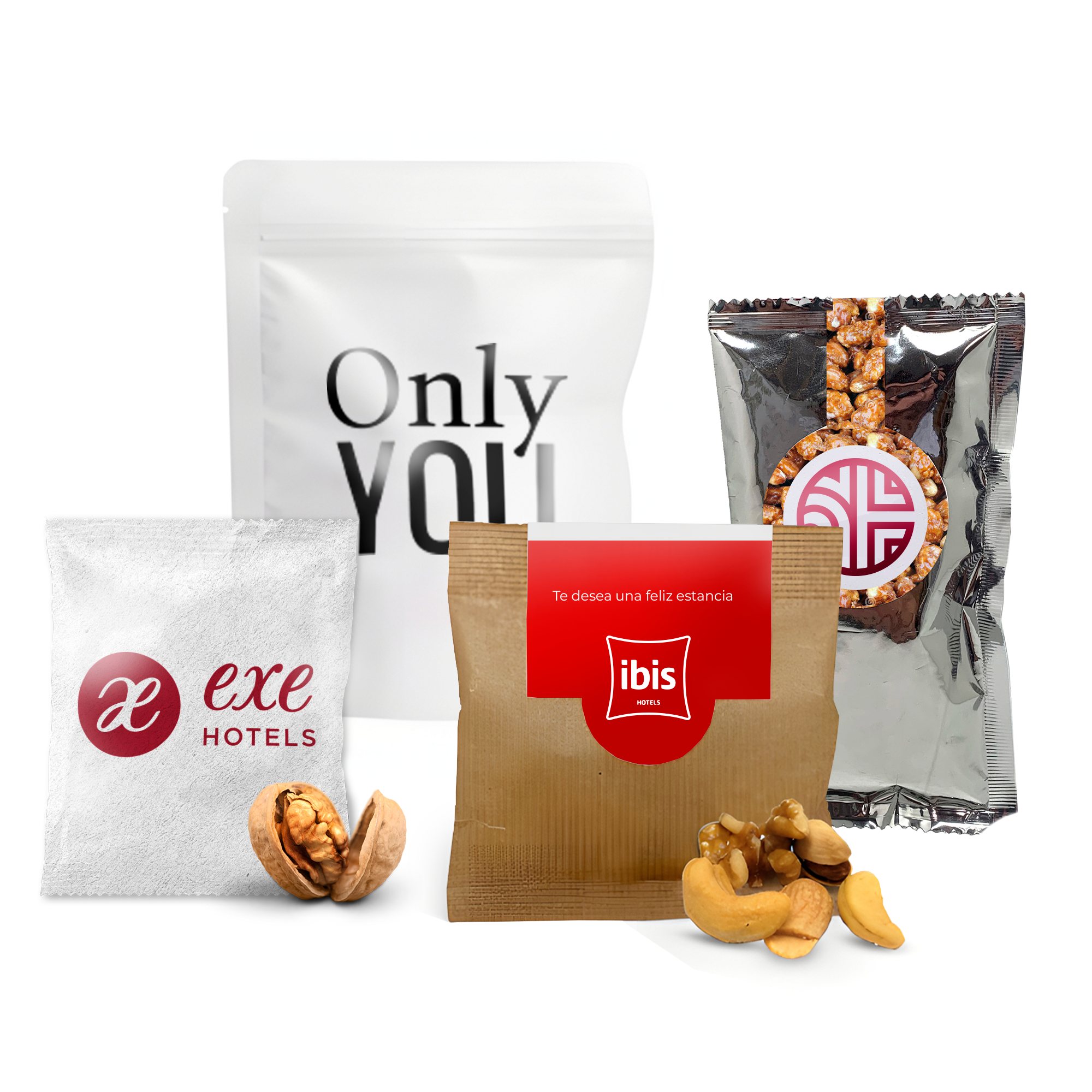 VARIETY OF NUTS in custom bag to choose from