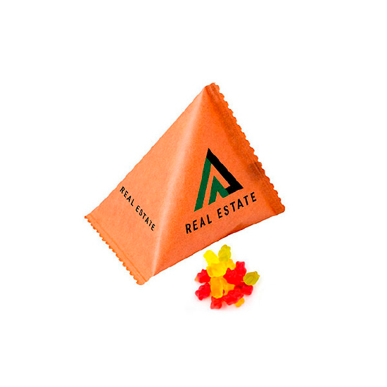 Kraft/Bio pyramid bag