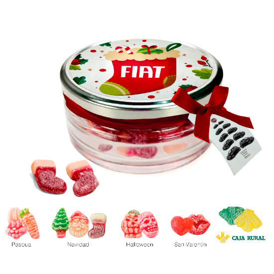 Ming box filled with 2D candies
