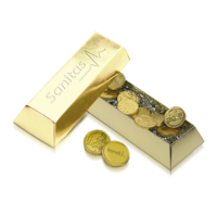 Ingot with coins