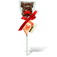 2D chocolate lollipop