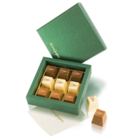 9 chocolate pyramid box