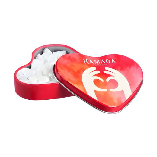 Heart tin with candies