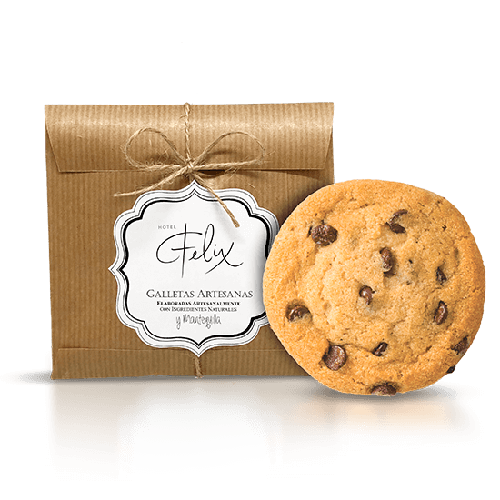 Artisan cookie in paper bag