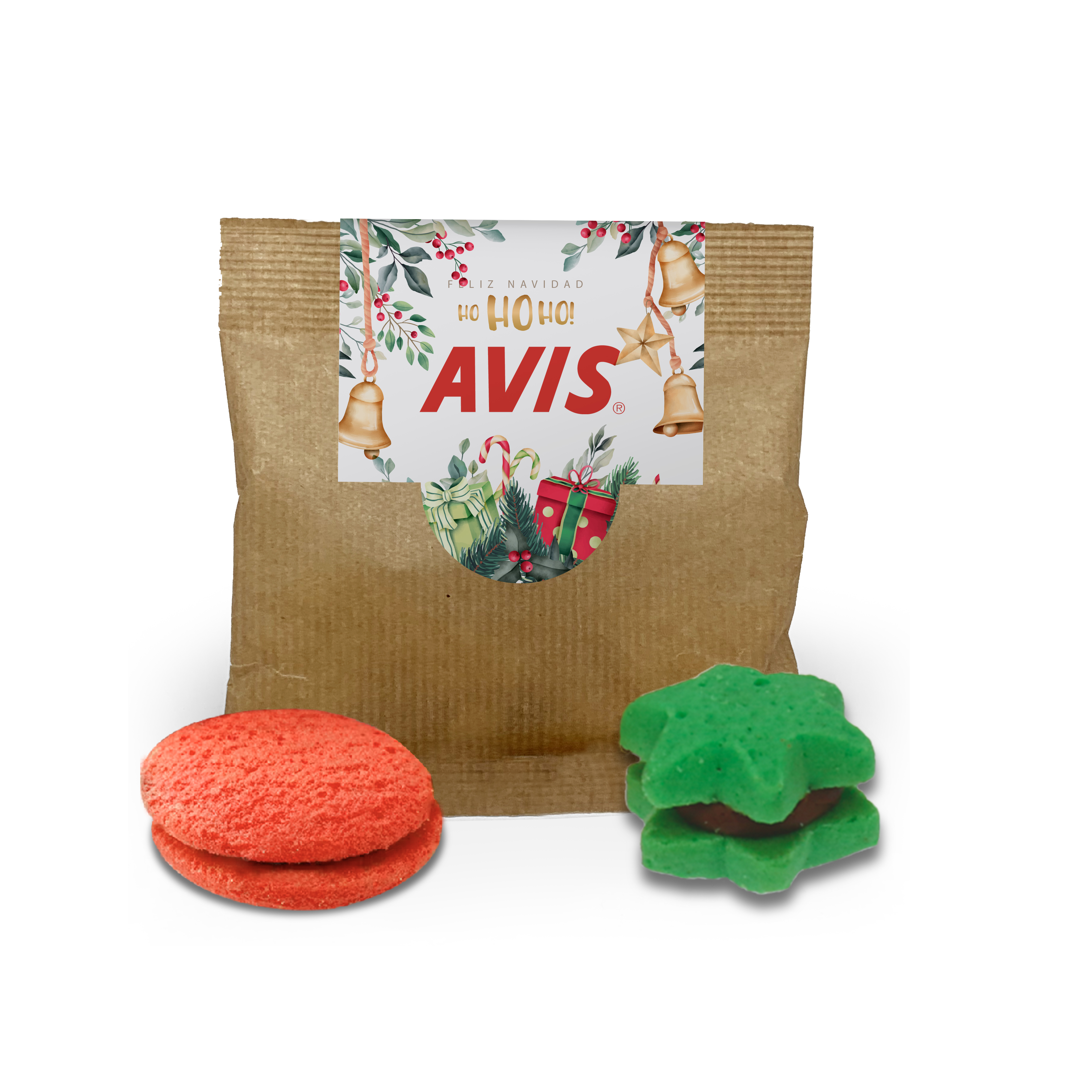 Bolsa con galleta redonda o estrella