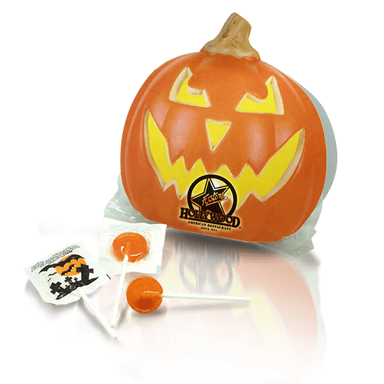 Pumpkin lollipops holder