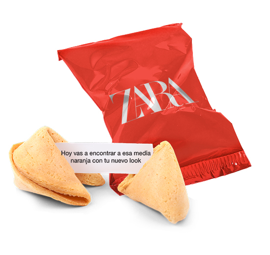 Chinese biscuit with Valentine´s Day message
