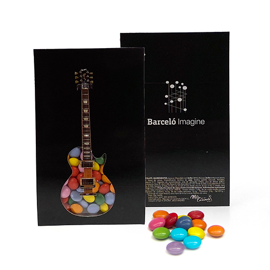 Guitar chococard