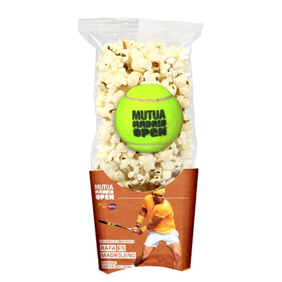 Popcorn bag in bucket