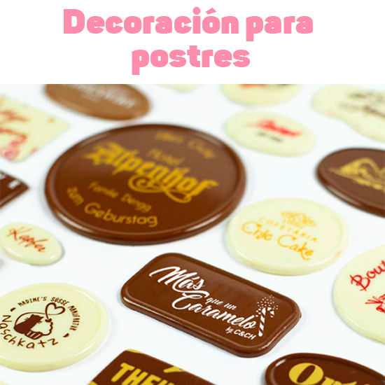 Decoración para postres