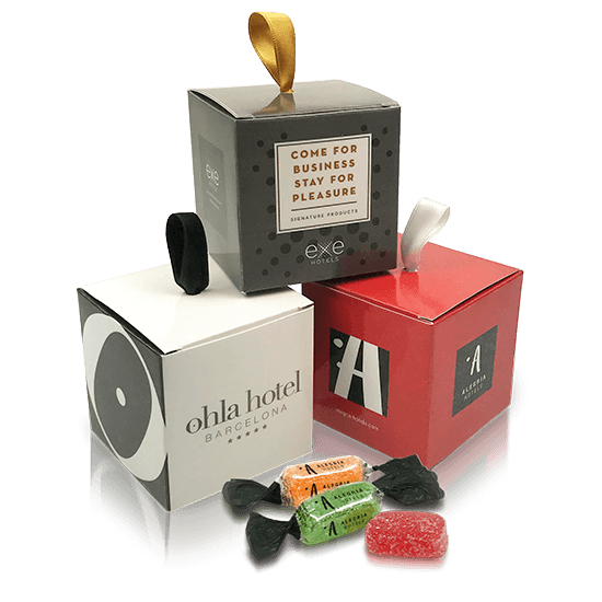 Customizable cube box ribbon