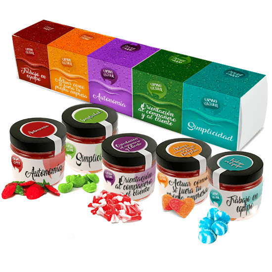 Gift pack of 2, 3,4 or 5 jars with candies