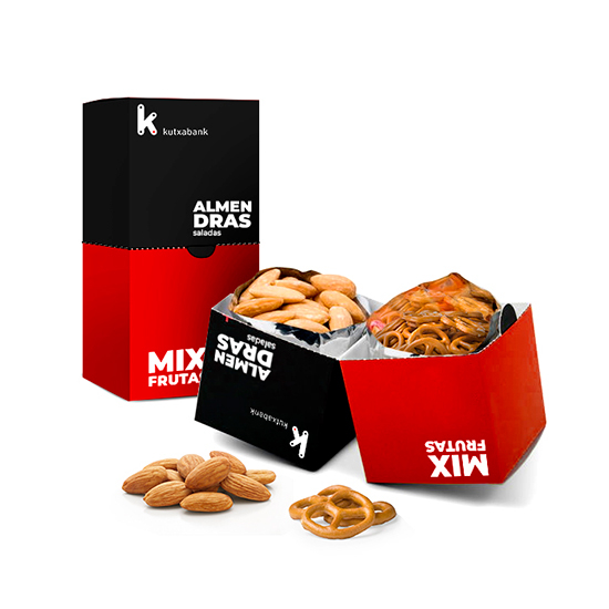 Caja doble con frutos secos