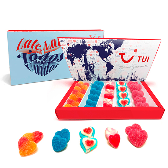 Premium Valentine´s box with mix of hearts