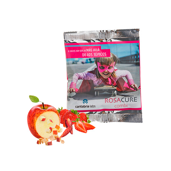 Bolsa mezcla frutas crujientes o cubos de manzana