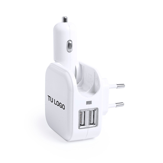 Compacto cargador USB de diseño minimalista