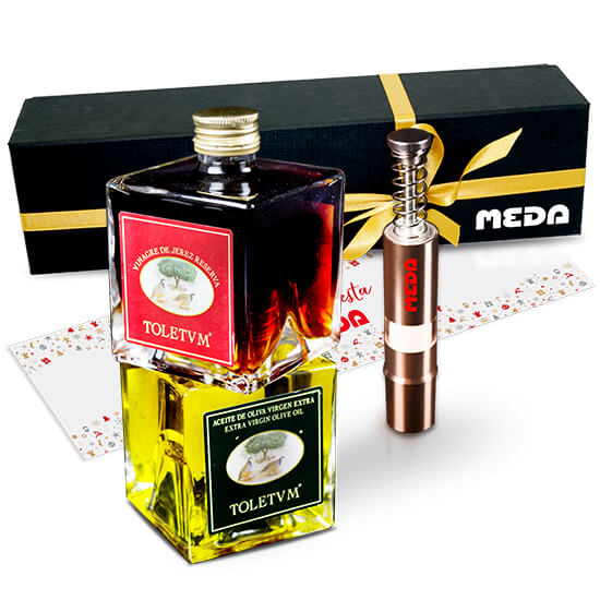 Aceite, vinagre y salero