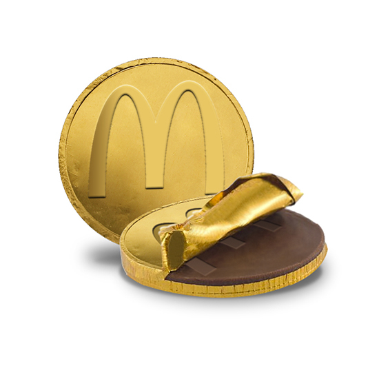 Custom chocolate coin