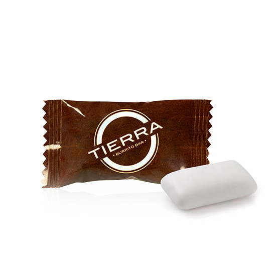 Flow-pack/sugar-free chewing gum