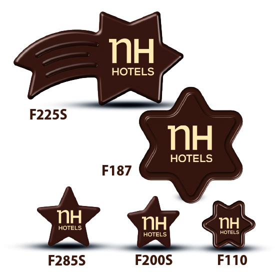 Chocolate star pieces