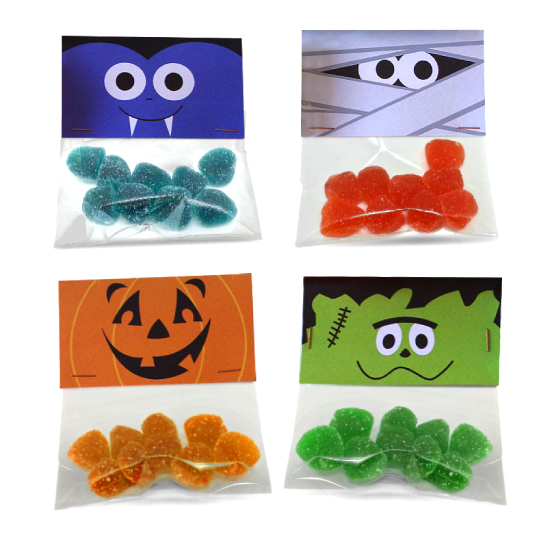 Sachet 20g d´Halloween avec carte