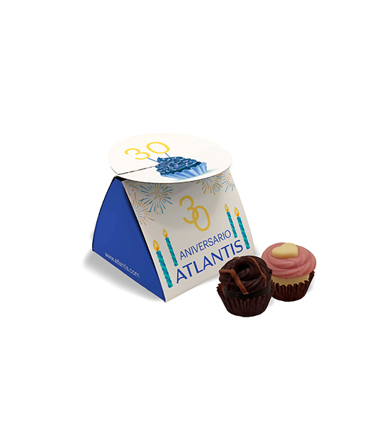 Duo box with cupcakes