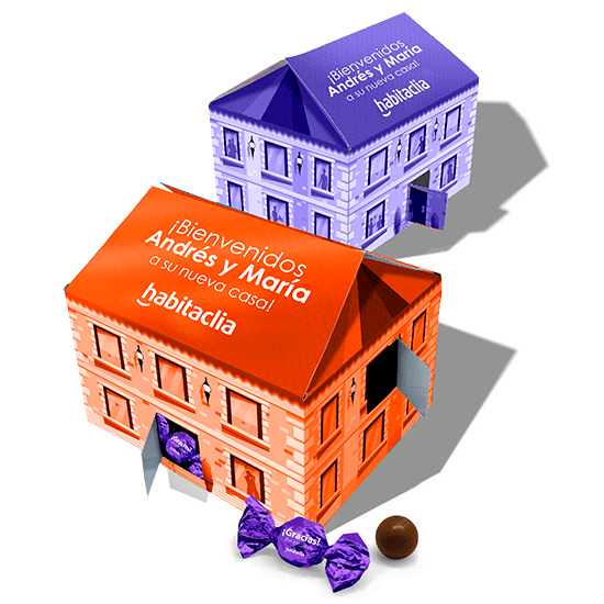 Advent calendar with house shape