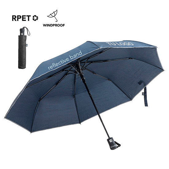 Paraguas plegable de línea nature de 100cm de diámetro