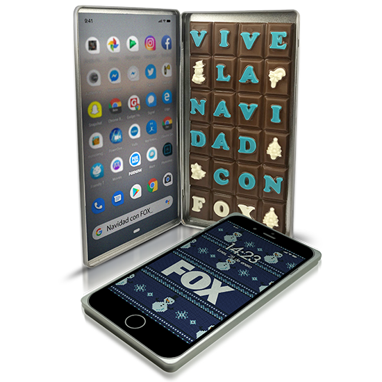 COMPOSE YOUR MESSAGE With a WhastApp chocolate tablet