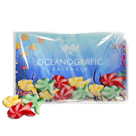 PECERA CON PECES GUMMY