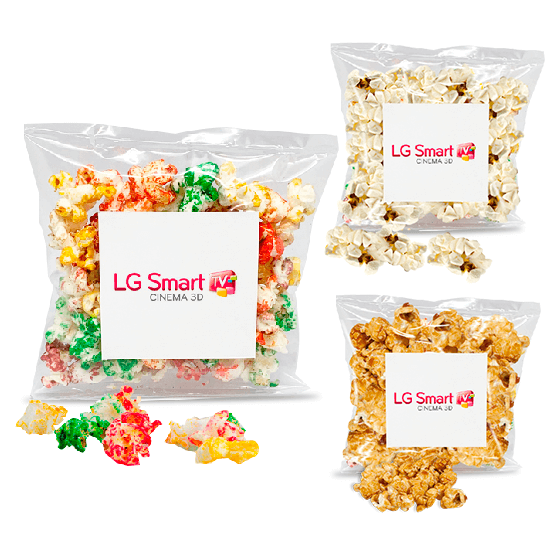 Bag of flavored popcorn
