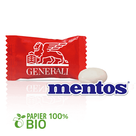 Bonbons mentos flow-pack BIODÉGRADABLE