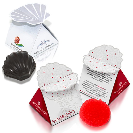 Duo box with gummy or chocolate