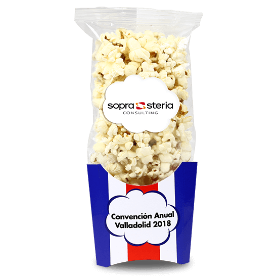Popcorn bag with holder