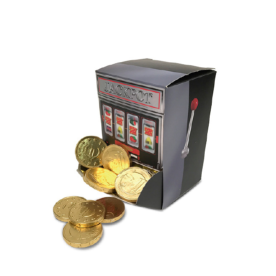 Coin slot machine dispenser