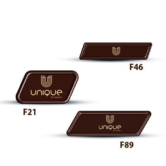 Morceau de chocolat parallélogramme