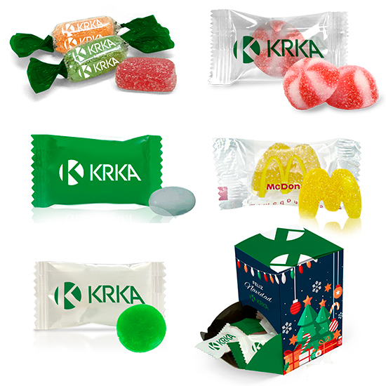 Bonbons de Noël personnalisés