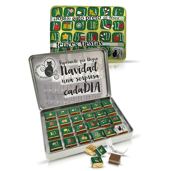 Calendrier livre en boîte métal