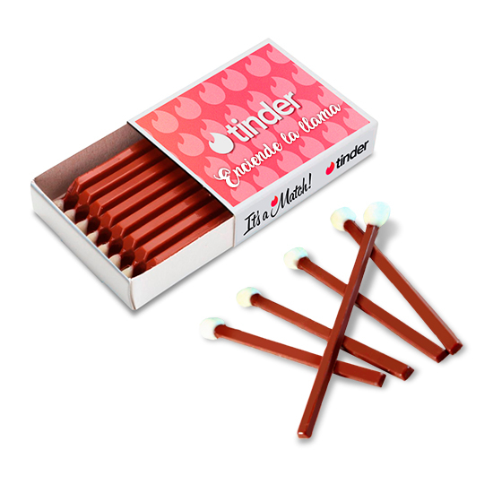 Box with chocolate matches