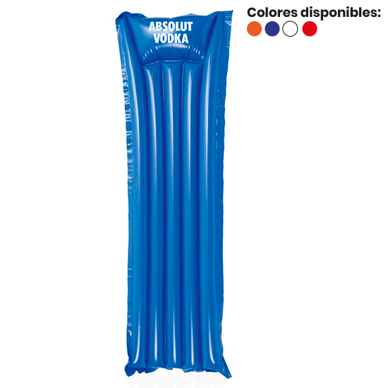 Colchoneta inflable de PVC en varios colores
