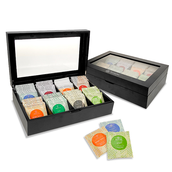 Box with 64 tea sachets