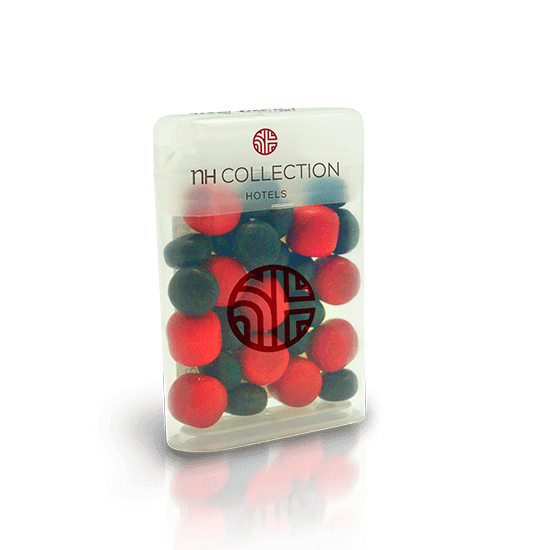 Dispenser box with capsule shape
