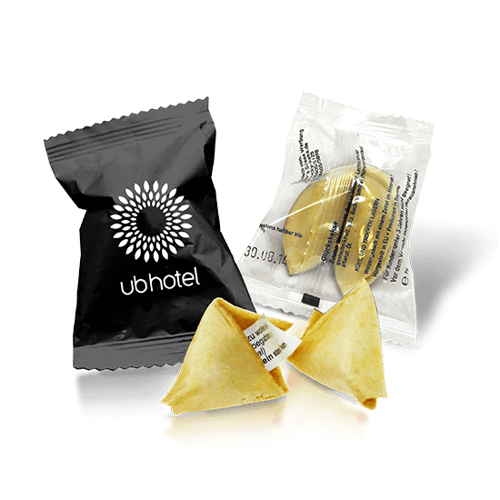 Chinese cookie in flowpack printed