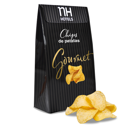 Sachet soufflet avec chips