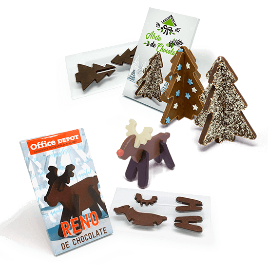 Comprar puzzle de chocolate de navidad personalizable promocional | C&CH