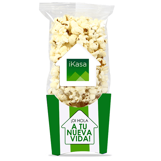 Cuvette avec sachet de pop-corn