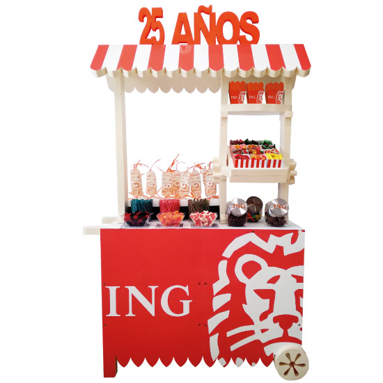 Carrito de chuches Personalizados, Publicitarios y Promocionales