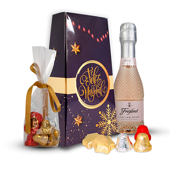 Cava pack with Christmas sweets