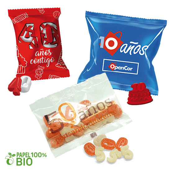 BOLSA 10G/20G DE CARAMELOS GOMA 3D