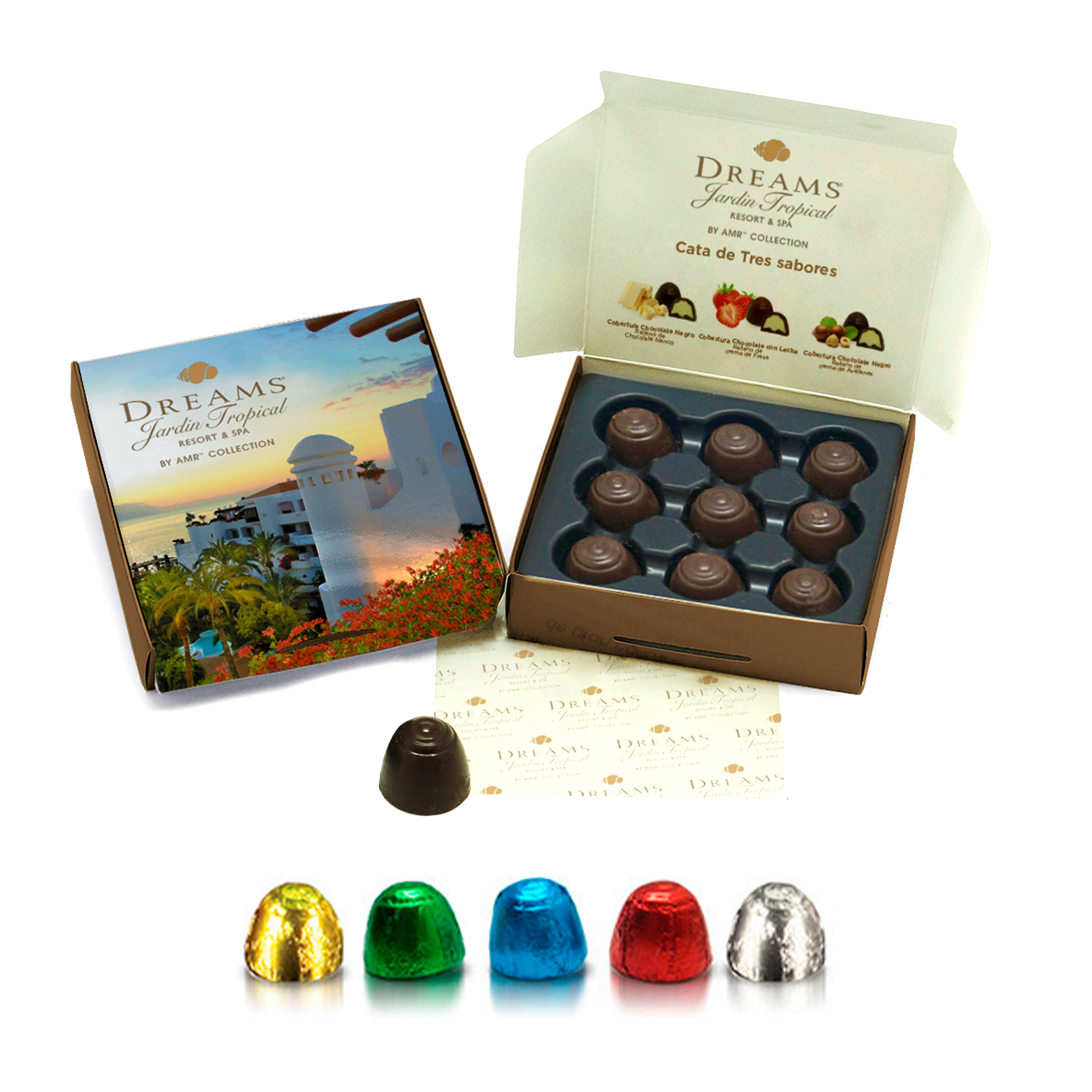 BOITE CLASSIQUE - Boite avec couvercle, contient des chocolats ou autres gourmandises